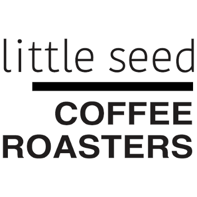 Logo of Little Seed Coffee Roasters with black text on a white background